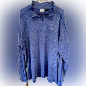 Blue Columbia Omni-Wick 1/4 Zip
